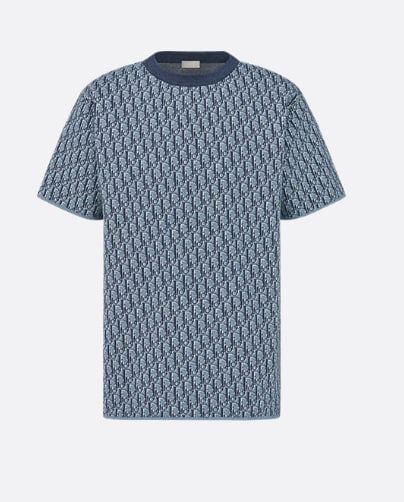 เสื้อยืดลาย Dior Oblique ทรงรีแล็กซ์
