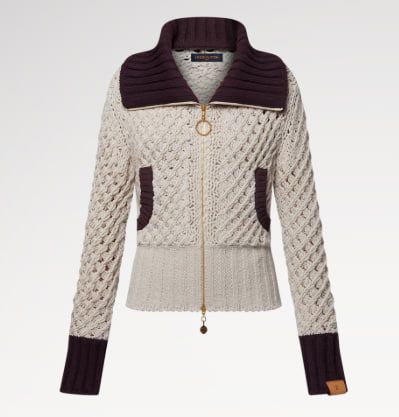 Colorblock knitted jacket