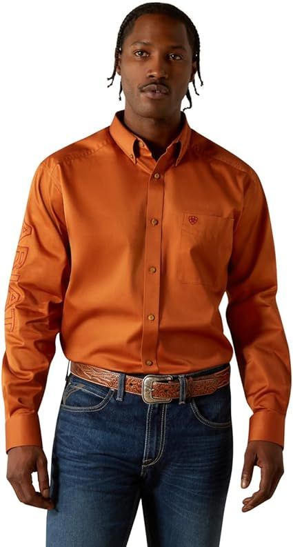 Ariat Mens Team Logo Twill Classic Fit Shirt