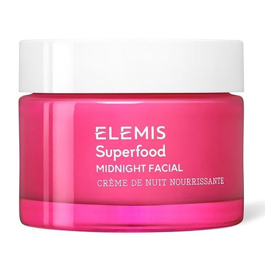 ELEMIS Superfood Midnight Facial, Moisturizer Face Cream, Hydrating Face Moisturizer for Dry Skin, Firming Facial Cream, Camu Camu & Vitamin C Cream