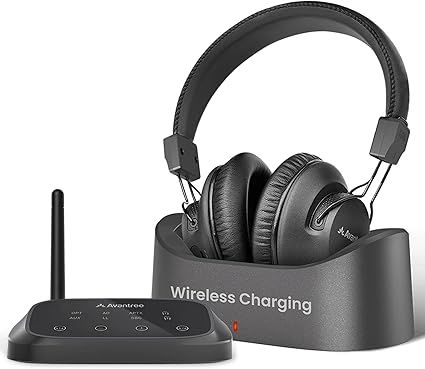 About this item  •   【For Personal TV Watching】 Wireless TV headphones for watching television at your own volume without disturbing others, ideal for shared spaces, seniors, and users who want clearer TV sound. •   【Check TV Compatibility Before Buying】 
