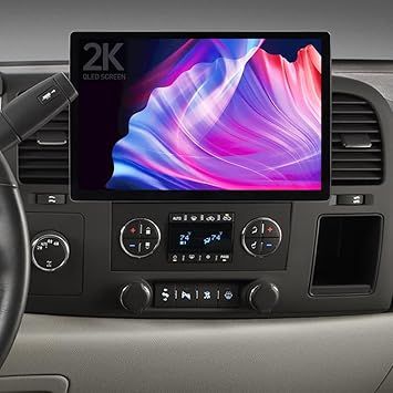 ASURE 13.1" 2K QLED Car Stereo Radio for Chevy Silverado, Tahoe, GMC Sierra 1500,Wireless CarPlay & Android Auto,Android 15 Octa-Core,4G LTE GPS Navigation,HD Backup Camera,BT5.0,4GB+64GB