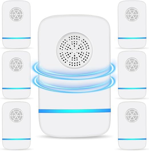 Ultrasonic Pest Repeller,Electronic Pest Repellent Plug in Pest Control for Mosquito, Mice, Ant, Roach, Fleas, Spider, Bug for Home Hotel Garage Office (6)