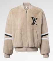 Mink fur bomber jacket