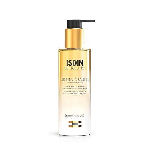 ISDIN Isdinceutics Essential Cleansing Oil - Facial Cleanser with Cleansing Oil for Radiant Skin, 6.76 FL OZ