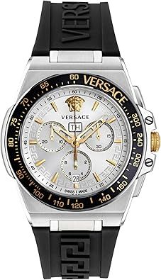 Versace Greca Extreme Chrono Silicone Watch