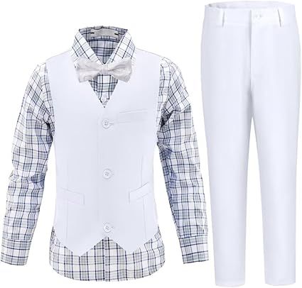 Boys Suits Toddler Formal Suit Set Kids Ring Bearer Outfit for Teen Boys Wedding Tuxedo Communion Dress Clothes