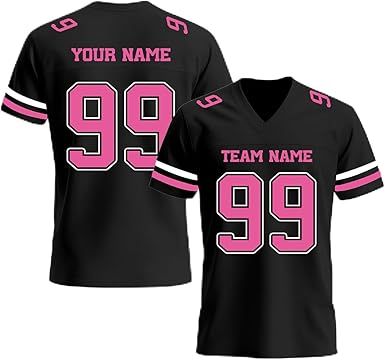 Custom Football Jersey, Personalized Name Number Team Practice Jerseys Football Game Shirt for Men Youth Women Youth