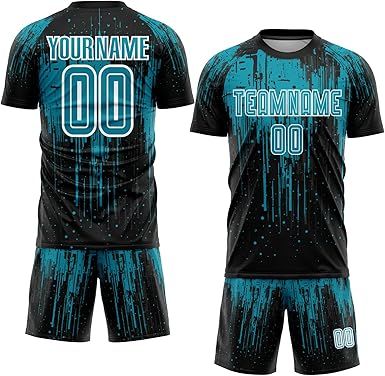 Custom Soccer Practice Jerseys Team Uniform for Men Women Youth, Personalized Sports T-Shirts and Shorts Printed