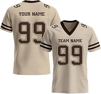 Custom Football Jersey, Personalized Name Number Team Practice Jerseys Football Game Shirt for Men Youth Women Youth