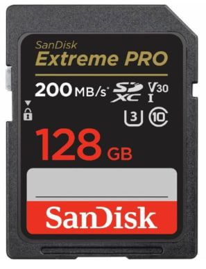 Sandisk Extreme Pro 128GB SDXC U3 V30 R200/W90 SDSDXXD-128G-GN4IN