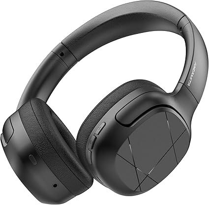 Hybrid Active Noise Cancelling Headphones, Wireless Over Ear Bluetooth, 50H Long ANC Playtime, Rotatable and Foldable, HiFi Audio Deep Bass, Customized EQ via APP, Transparency Mode (Black)