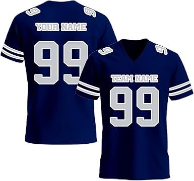 Custom Football Jersey, Personalized Name Number Team Practice Jerseys Football Game Shirt for Men Youth Women Youth