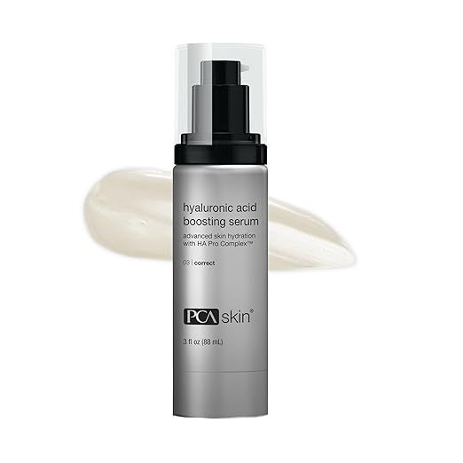 PCA SKIN Hyaluronic Acid Boosting Face Serum, Hyaluronic Acid Serum for Face Made with Niacinamide and Ceramides, Helps Reduce Fine Lines and Wrinkles and Delivers 24-Hour Moisturization, 1 oz Pump