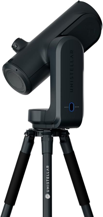 Odyssey PRO - UNISTELLAR Smart Telescope (with Eyepiece), 85mm f/3.9 (320mm) Digital & Computerized, App-Controlled Motorized Alt-Az, Enhanced Vision, RAW/FITS Export, 64GB, 5h Battery (Black)