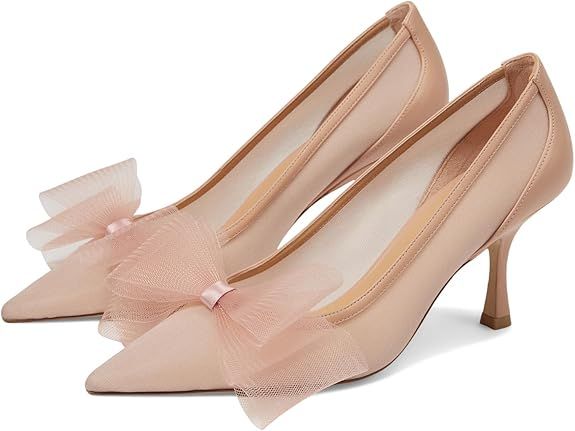 Stuart Weitzman Womens Blushing Bow 75 Pump
