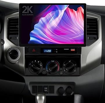 13.1 Inch 2K Car Stereo Radio for Toyota Tacoma 2005-2013, 8-Core 4G+64G Android 15 Wireless CarPlay Android Auto, Touchscreen Head Unit GPS Navigation FM Radio, with Backup Camera