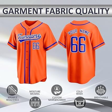 Custom Baseball Jersey Personalized Team Uniforms for Men Women Boys and Girls Add Your Name Number or Logo