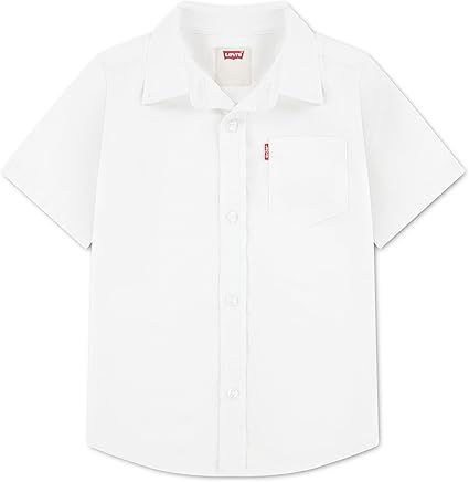 Levi's Boys' Short Sleeve Woven Button Up Shirt