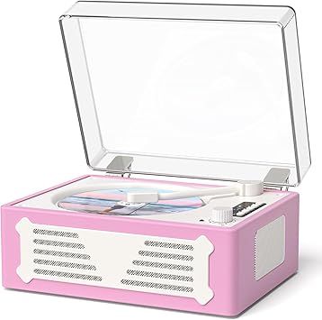 Portable CD Player with Bluetooth for Home CD Player with Built-in Speakers,Compact Desktop Design,USB,AUX,Headphone Jack,Vintage CD Player for Music Lovers, Birthday Gifts for Women-Purple
