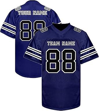 Custom Football Jerseys Personalized Shirt Stitched/Printed Name Number Fans Gift for Men Women Youth Boys