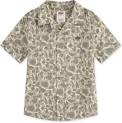 Levi's Boys' Short Sleeve Woven Button Up Shirt