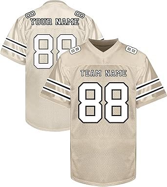 Custom Football Jerseys Personalized Shirt Stitched/Printed Name Number Fans Gift for Men Women Youth Boys