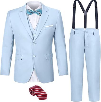 Boys Suits Toddler Formal Suit Set Kids Ring Bearer Outfit for Teen Boys Wedding Tuxedo Communion Dress Clothes