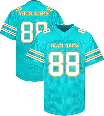Custom Football Jerseys Personalized Shirt Stitched/Printed Name Number Fans Gift for Men Women Youth Boys