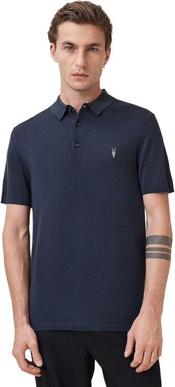 AllSaints Men's Mode Merino Ss Polo