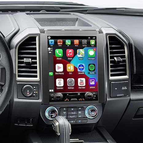 for Ford F150 Radio Upgrade 2015 2016 2017 2018,12.1inch QLED Touch Screen Stereo,8 Core CPU,Carplay Android Auto Ready,Keep OEM Camera and Steering Wheel Control