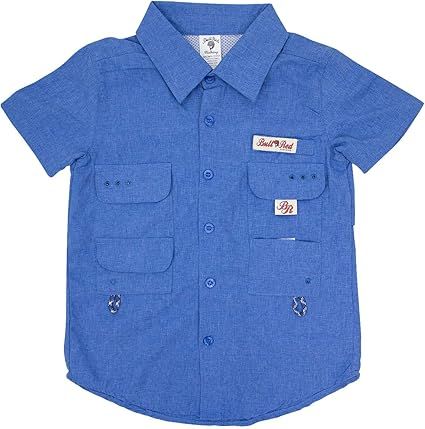 Bull Red PFG Vented Fishing Shirt Button Up