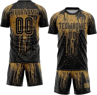 Custom Soccer Practice Jerseys Team Uniform for Men Women Youth, Personalized Sports T-Shirts and Shorts Printed