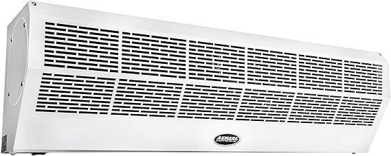 DuraSteel Wall Mounted Air Curtains for Doors Commercial - 36 Inch White Fly Fans - Super Power Over Door Fan with MS Switch - Sliding Under Door Fans to Move Air Curtain Blower Keep Flies Bugs Out