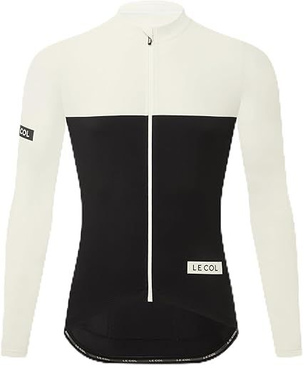 LE COL Men’s Sport Long Sleeve Jersey | Zip Closure Cycling Shirt | Rear Pockets, Sustainable Construction, Relaxed Fit