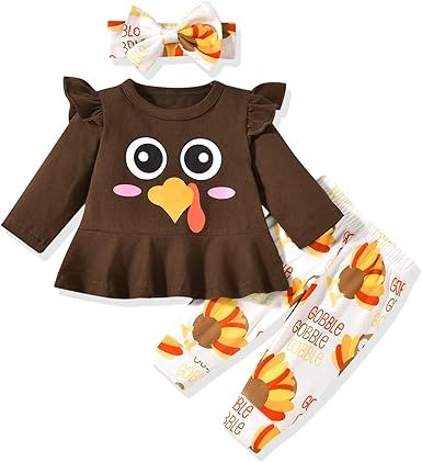 Aalizzwell Infant Baby Girls Christmas Outfit