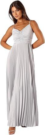 Petal & Pup Women's Naira Pleated Maxi Dress