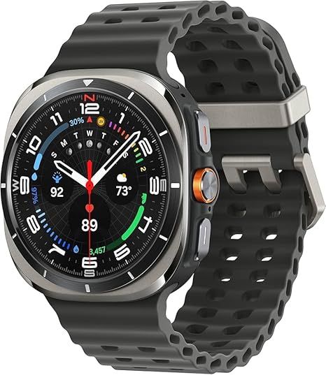Samsung Galaxy Watch Ultra (2025) 47mm LTE Smartwatch, Titanium Casing, Advanced Sleep Coaching, Running Coach, Energy Score, Heart Rate Tracking, GPS, Titanium Silver [US Version, 2 Yr Warranty]