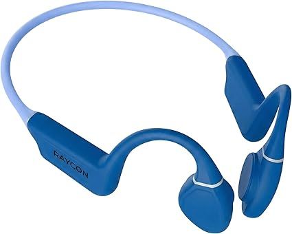 Raycon Everyday Bone Conduction Headphones Bluetooth - Open Ear Running Headphones, Sweat & Water-Resistant Earbuds with Mic for Sports & Workouts, 13hr Playtime (Blue)