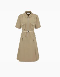 Dior Short-Sleeved Dresses Women's Beige