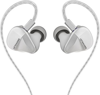Letshuoer Cadenza4 10mm Beryllium Coated1DD+3Knowles BA Hybrid 4 Drivers HiFi in-Ear Monitors Earphone, Wired Earbuds with Detachable 0.78mm 2Pin Copper Cable for Musician Audiophile Studio DJ Stage