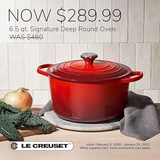 Le Creuset Enameled Cast Iron Signature Deep Round Oven, 6.5 qt., Artichaut