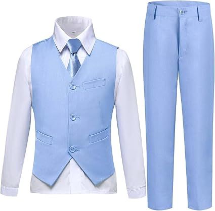 Boys Suits Toddler Formal Suit Set Kids Ring Bearer Outfit for Teen Boys Wedding Tuxedo Communion Dress Clothes