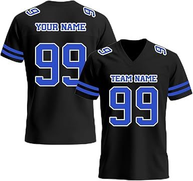 Custom Football Jersey, Personalized Name Number Team Practice Jerseys Football Game Shirt for Men Youth Women Youth