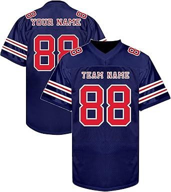 Custom Football Jerseys Personalized Shirt Stitched/Printed Name Number Fans Gift for Men Women Youth Boys
