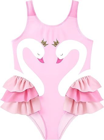 Baby Girl Infant Ruffle Swimsuit Toddler Bathing Suit One Piece Summer Beach Wear Cute Swimwear 6-24 Month 2t-4t