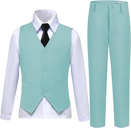 Boys Suits Toddler Formal Suit Set Kids Ring Bearer Outfit for Teen Boys Wedding Tuxedo Communion Dress Clothes