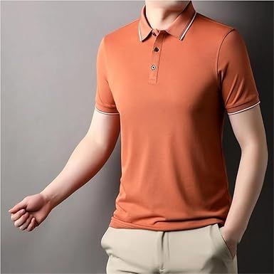 Mens Performance Polo Shirt Athletic Build Quick Drying Sports Fabric Golf Tennis Workout Top