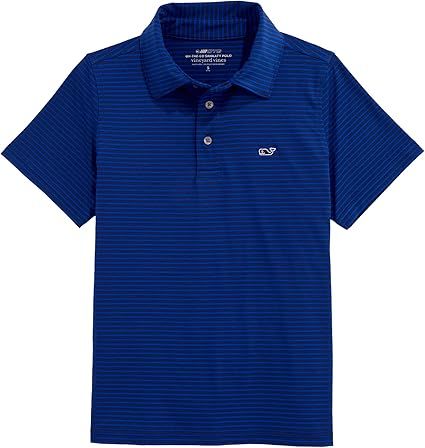 Vineyard Vines Boys Bradley Stripe Sankaty Polo (Toddler/Little Kid/Big Kid)