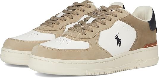 Polo Ralph Lauren Mens Masters Court Nubuck & Leather Sneakers